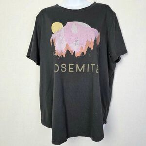 Maurices Yosemite Graphic Tee Shirt Black 1X